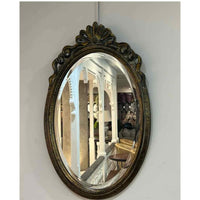 Ornate Small Oval Mirror