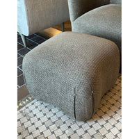 Sage Green "Wave" Armchair and Ottoman by J. Robert Scott