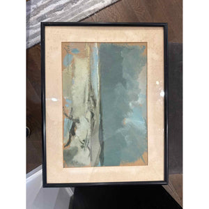 Abstract Oil Painting by Paul Zimmerman, 23.25"L x 18"H x 2", Matt is AS IS