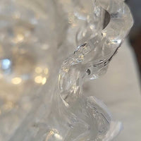 Finnish Art Glass Tripod Bowl by Tapio Wirkkala for Iittala Miracus (AS IS)