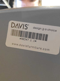 LINQ Gray Rolling Adjustable Desk Chair by Davis Furniture