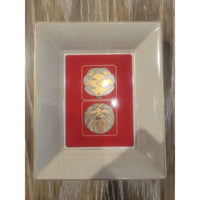 Palanquin Porcelain Trinket Tray w/ Gilded Gold Trim by Christofle