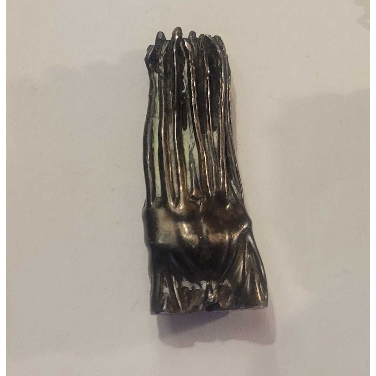 Novello Finotti's 'Anatomia Vegetale' 1970s Bronze Pendant - colletteconsignment.com
