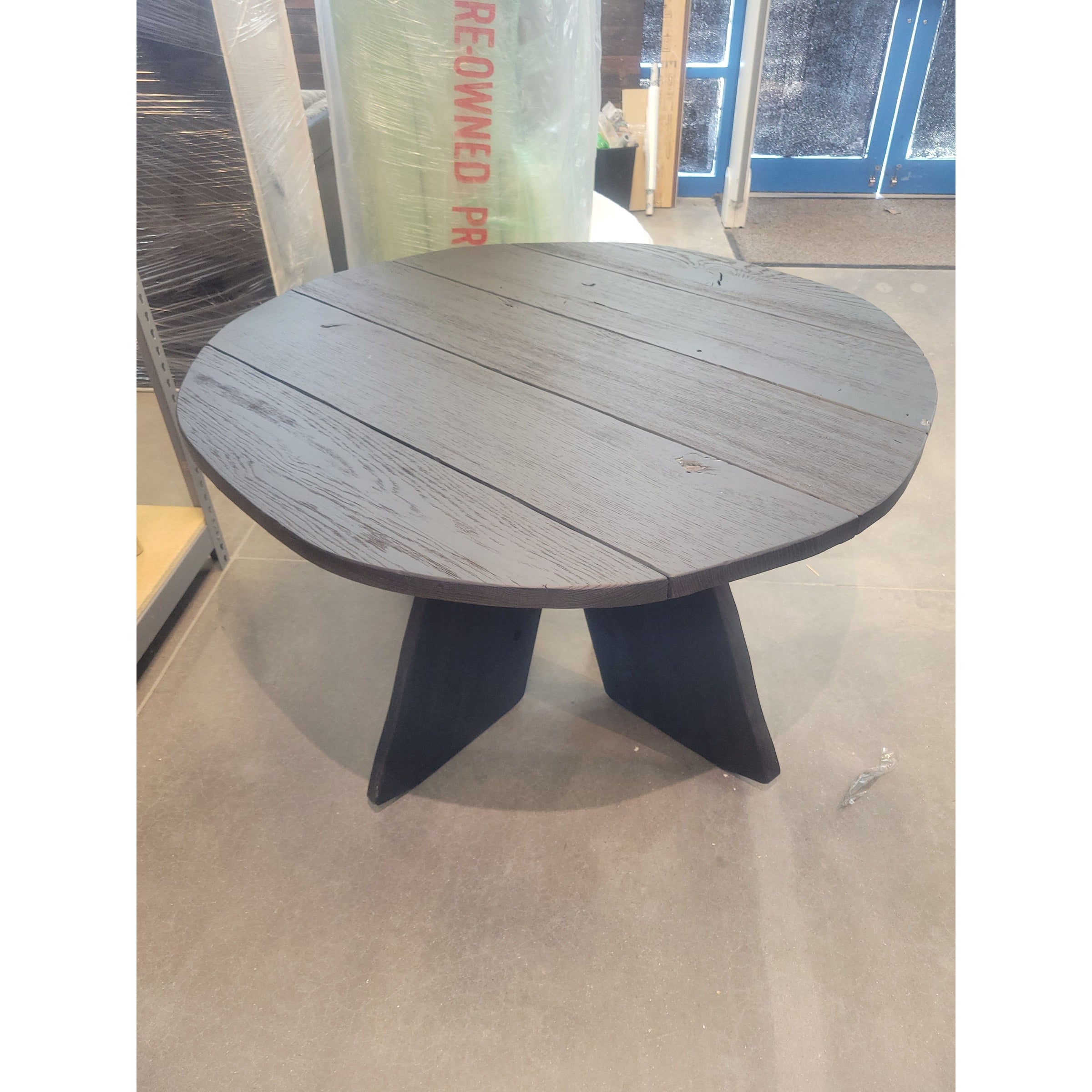 87AYAXSK - Savannah Round Black Wood Dining Table