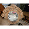 Vintage Salvaged Wood Oval Mirror