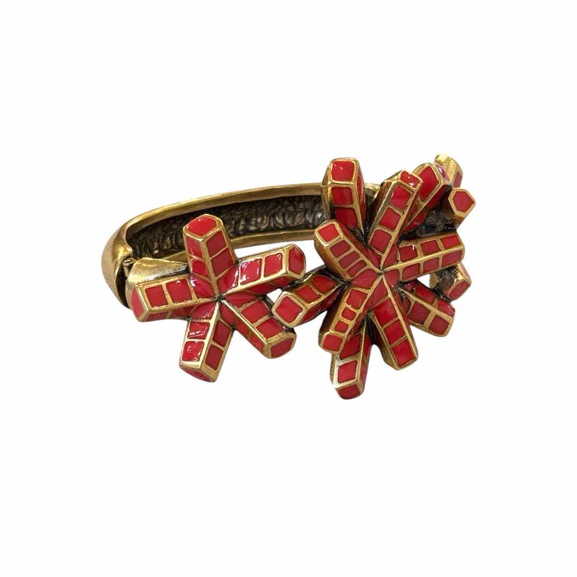 Women's Oscar de la Renta Red Bracelet - colletteconsignment.com