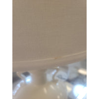 White Ceramic Table Lamp w/ Handles & Shade