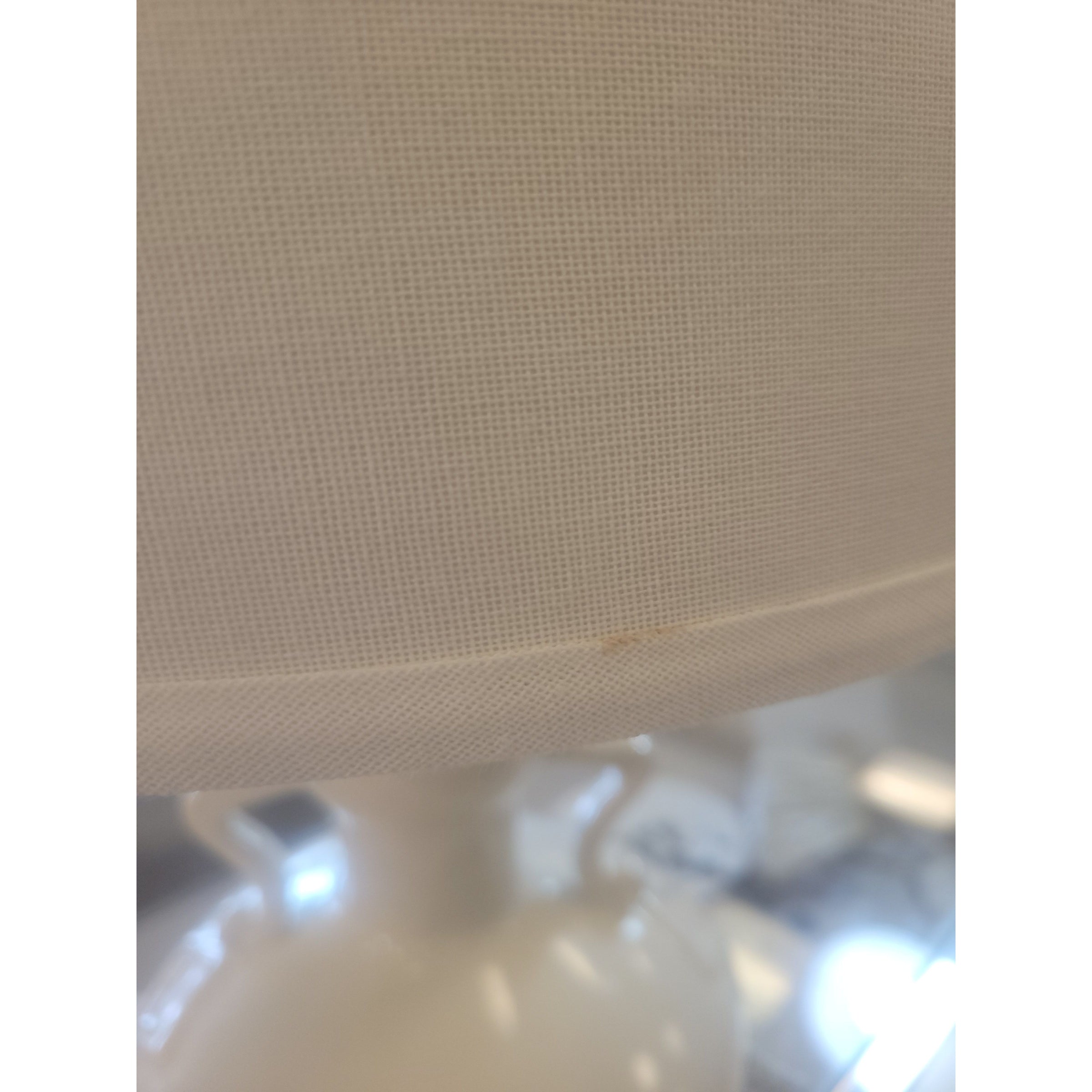 White Ceramic Table Lamp w/ Handles & Shade