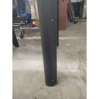 SET of 4 Leather Wrapped Steel Dining Side Chairs by Maria Yee