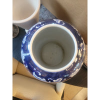 Floral Blue & White Porcelain Vase