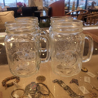 Set of 4 County Fair Drinking Jars