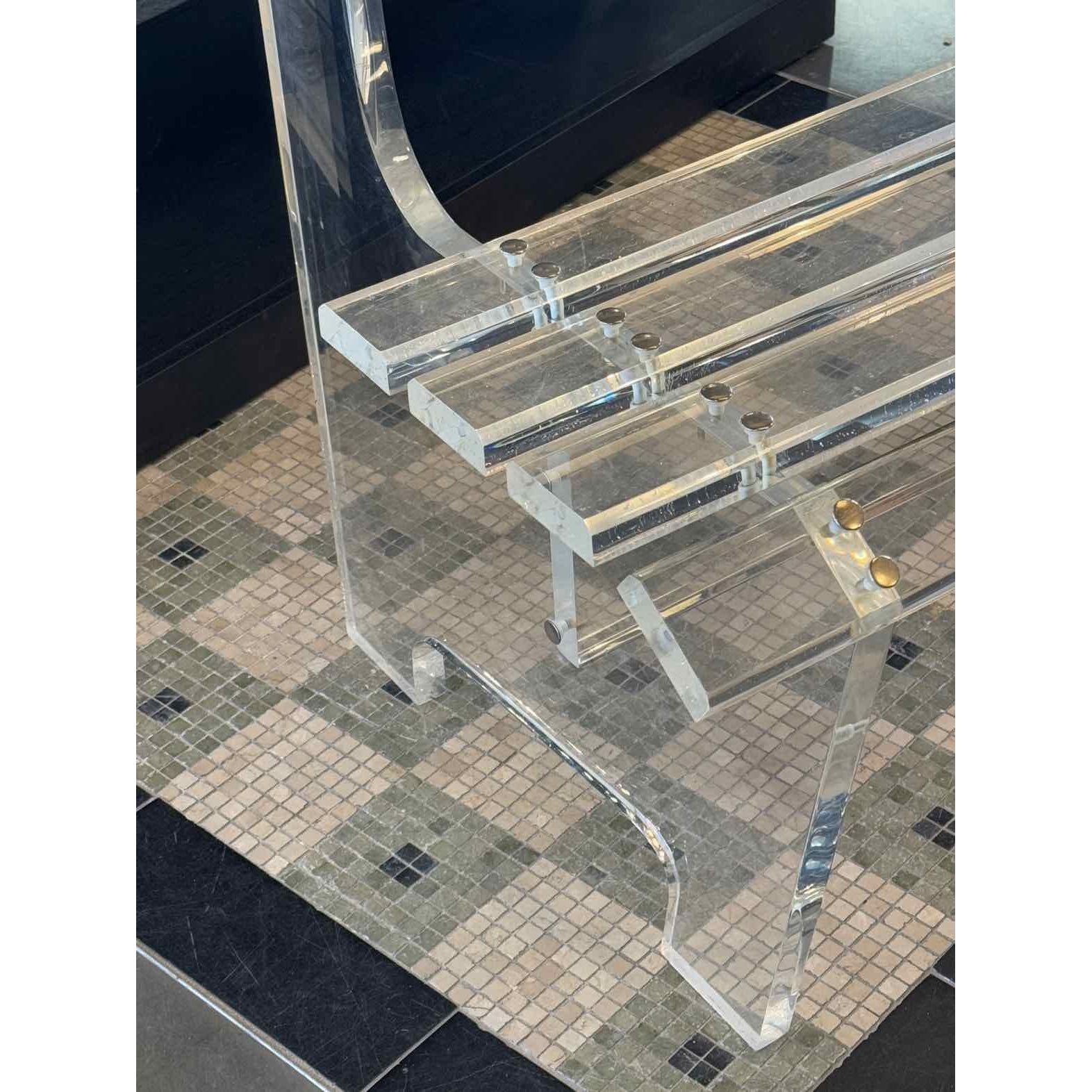 Lucite Park Bench by Karl Springer