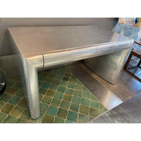Aluminum Streamline 2-Drawer Aviator Desk (AS IS)