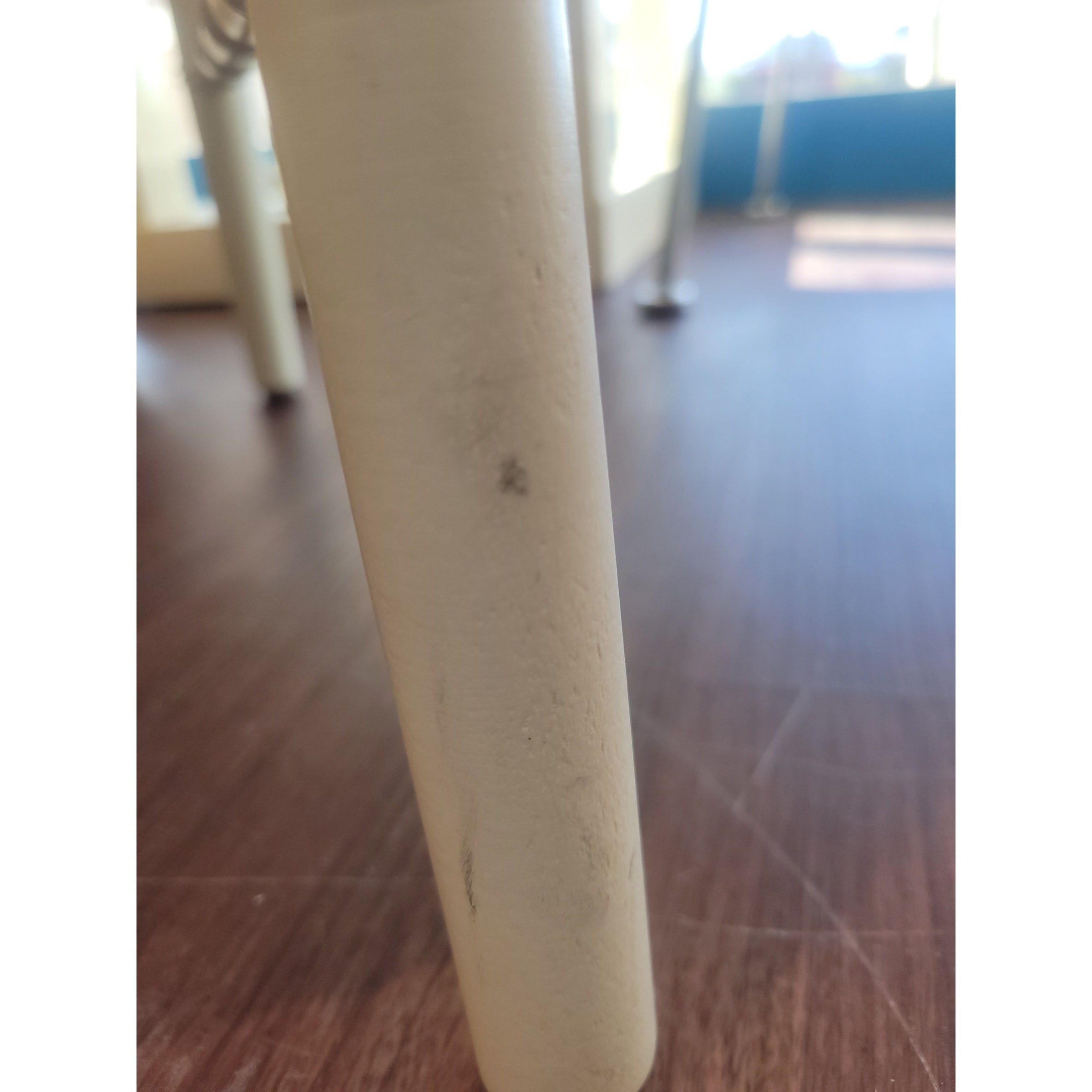 Bulgarian Faux Bamboo Dining Chair w/ Tan Cushion - AS IS