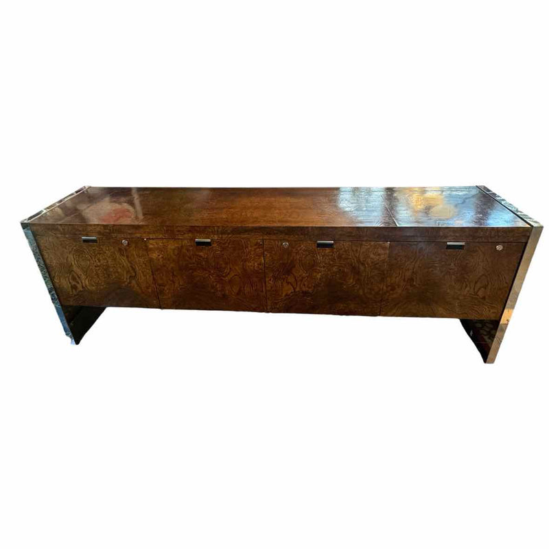 Rosewood & Chrome "Dunbar" Credenza by Roger Sprunger