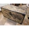 SET of 3 Decorative World Map Themed Nesting Storage Trunks