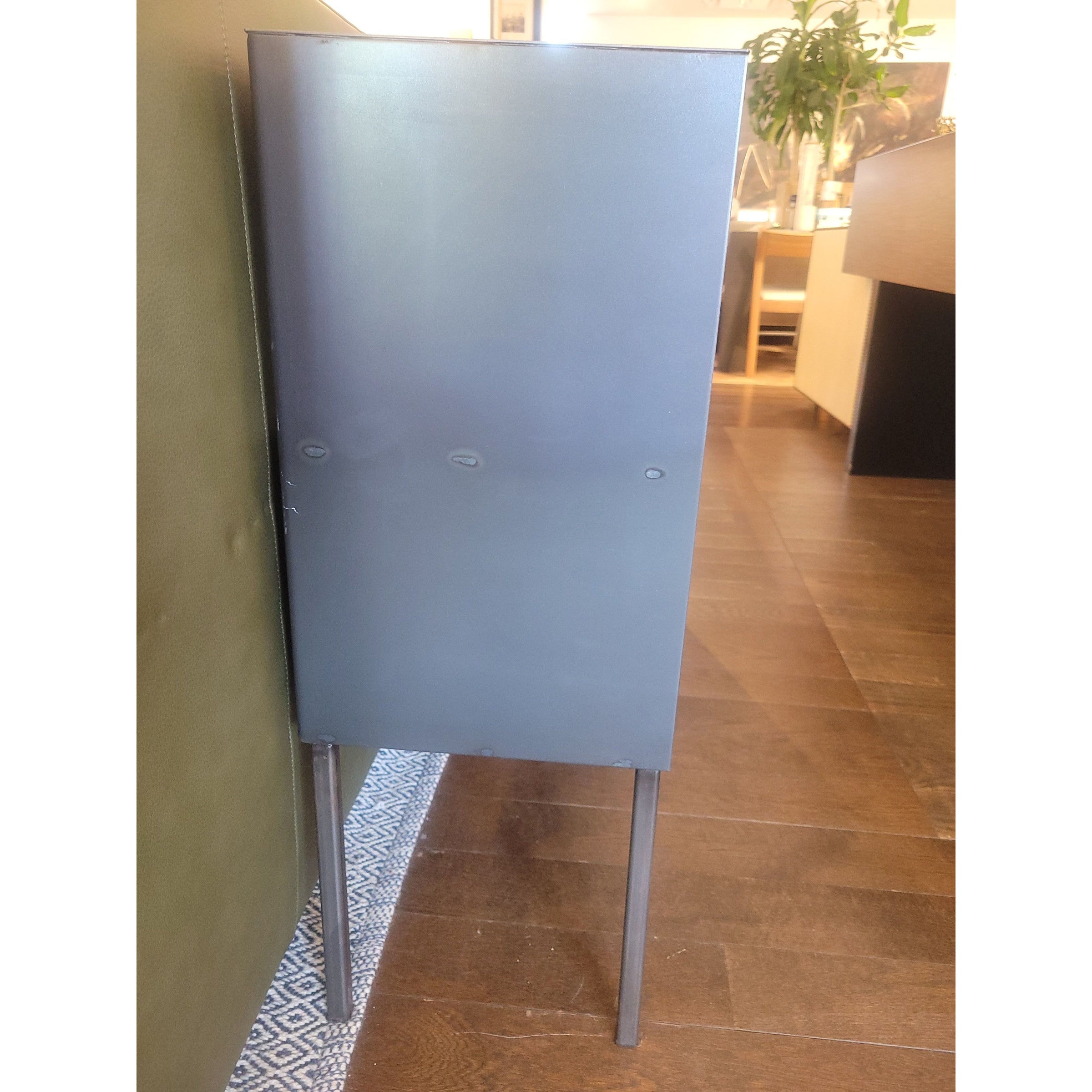 Black Metal Open Sideboard