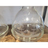 PAIR of Clipper Ships Etched Crystal Candle Holders
