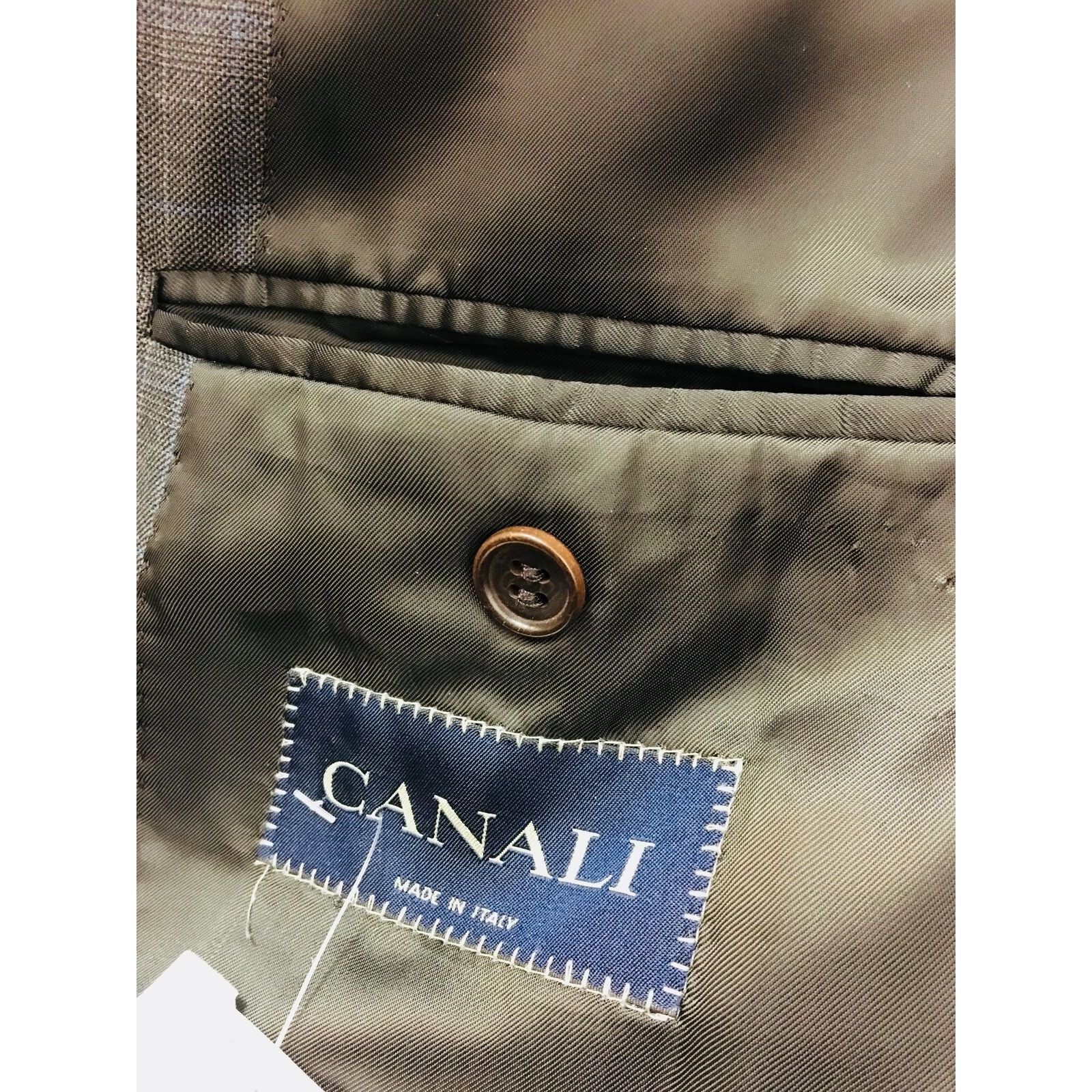 Canali Brown Size 50 Jacket - colletteconsignment.com