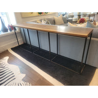 Live Edge Walnut & Metal Console Table by Central Station (AS IS)