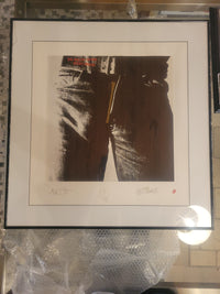 Signed L.E. Lithograph of The Rolling Stones 1994 Album 'Sticky Fingers' (AS IS)