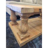 4-ft Rectangular 2-Tier Wood Coffee Table by RH