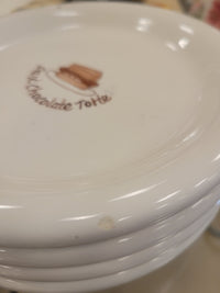 Set of 4 BIA Cordon Bleu Dessert Plates (As Is)