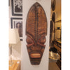Long Carved Wood Tiki Mask