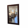 Coconut Wood Frame Bevelled Mirror