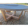 Costes Round Dining Table in Natural Teak