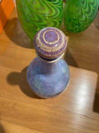 Purple Painted Pottery Jug