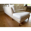 2-Pc Beige Organic Linen 'Lotus' Sectional w/ Yellow Slipcover by ABC Carpet