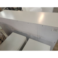 Contemporary White Wood Dovetailed 8-Drawer Dresser (As Is)