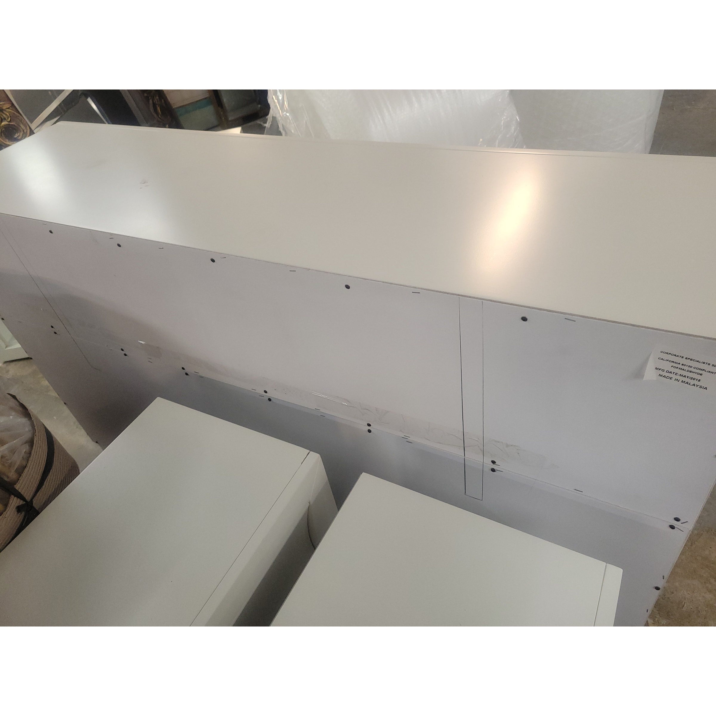 Contemporary White Wood Dovetailed 8-Drawer Dresser (As Is)