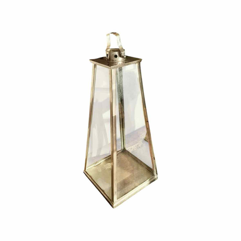 Large Glass & Metal Lantern by Tozai Home