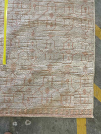 5' x 7.7' Brown & Beige Geometric Pattern Rug #44