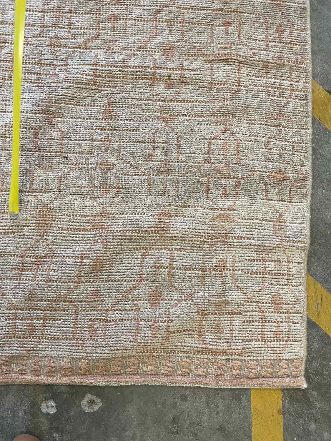 5' x 7.7' Brown & Beige Geometric Pattern Rug #44