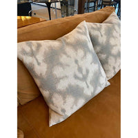 Pair of Custom Grey & White Ikat Pillows - colletteconsignment.com