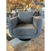 Jensen-Lewis Orion Swivel Chair by DellaRobbia in Grey 31"W x 36"D x 36"H