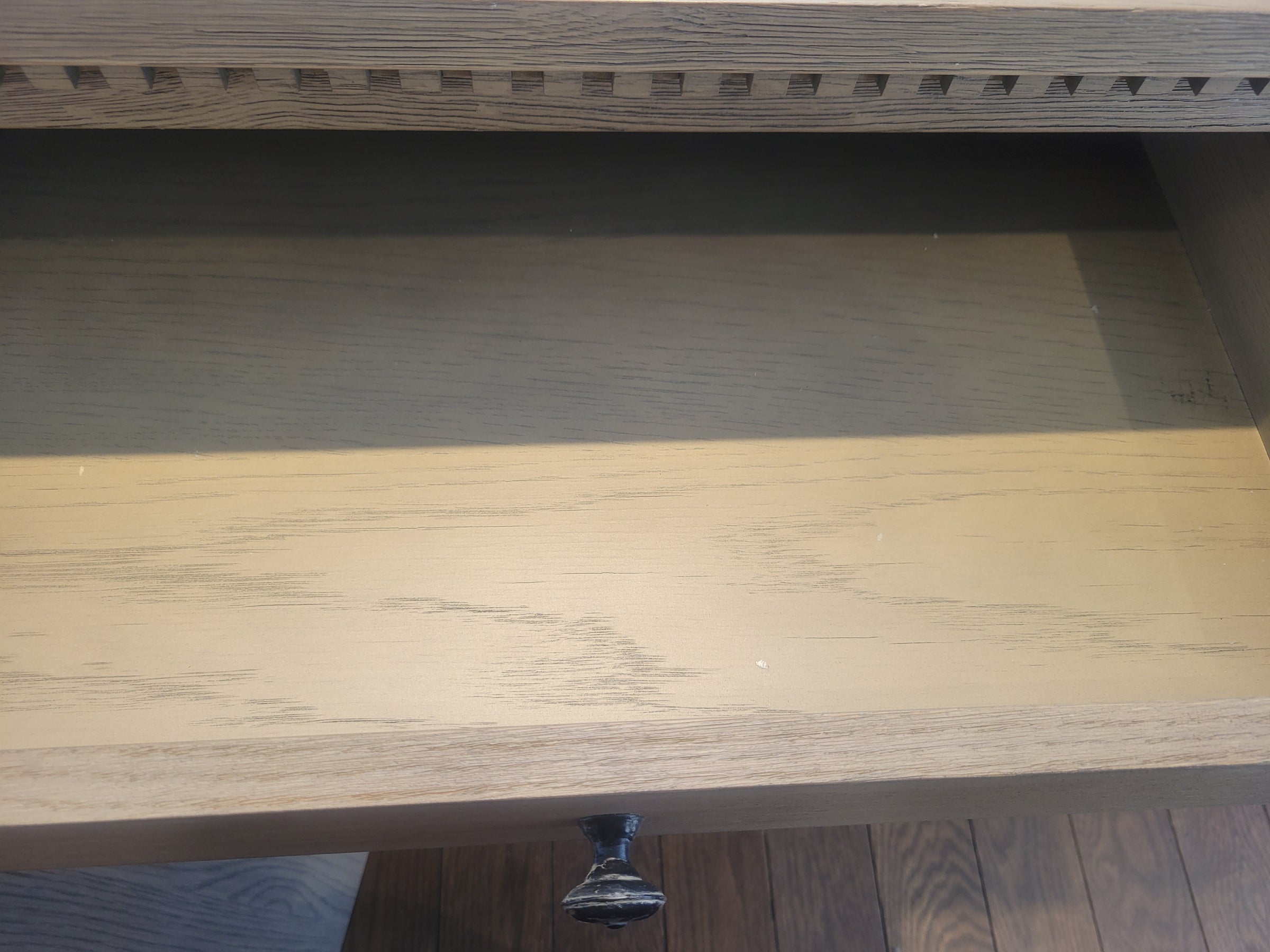 St. James Gray Oak 5-ft Media Console by RH (AS IS)