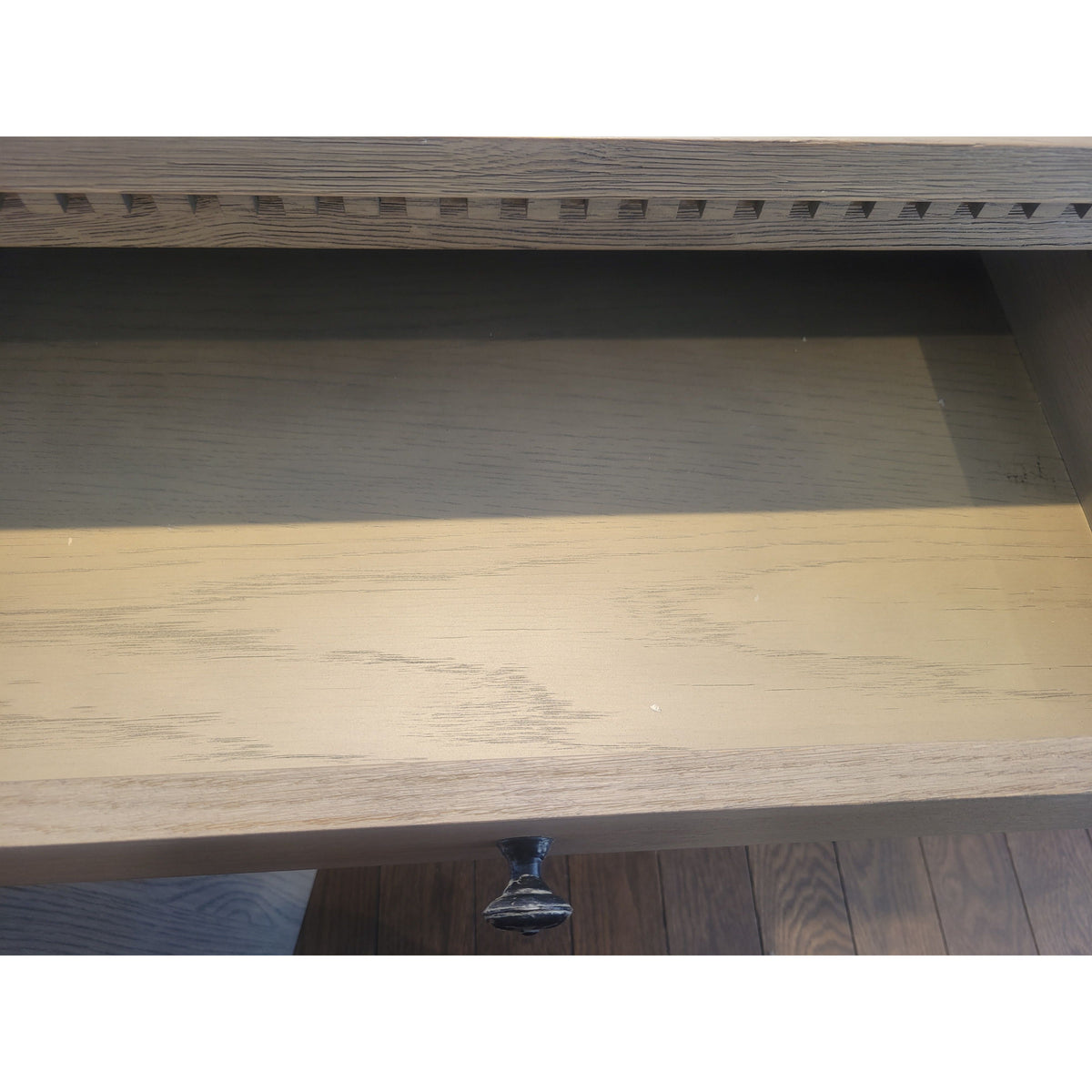 St. James Gray Oak 5-ft Media Console by RH (AS IS)