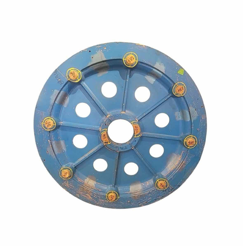 Blue and Black Wheel Art