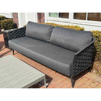 Cascade 3-Seater Sofa in Anthracite Gray (AS IS)