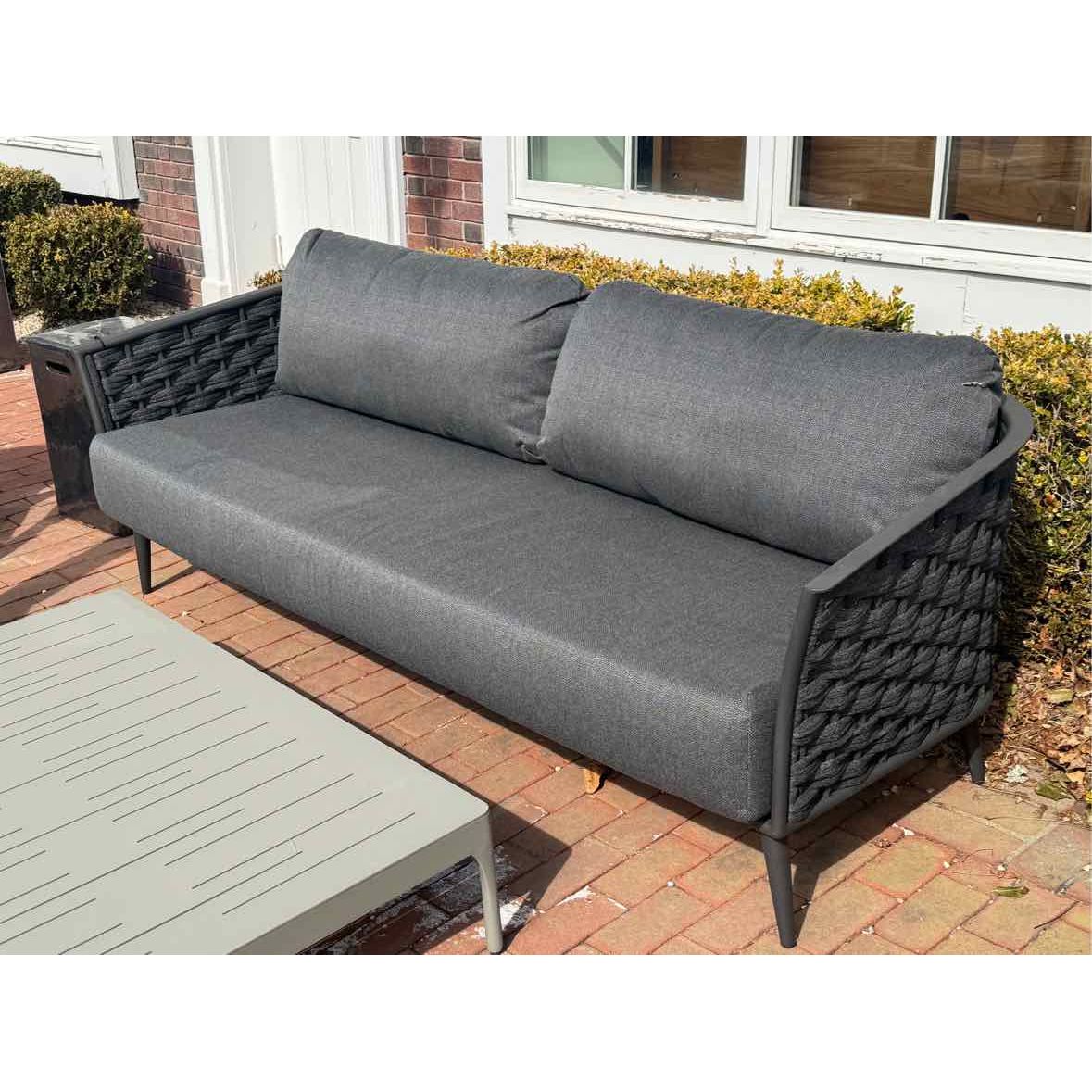 Cascade 3-Seater Sofa in Anthracite Gray (AS IS)