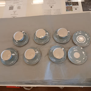 SET of 6 Espresso w/ 8 Saucers by Royal Doulton "Reflection"