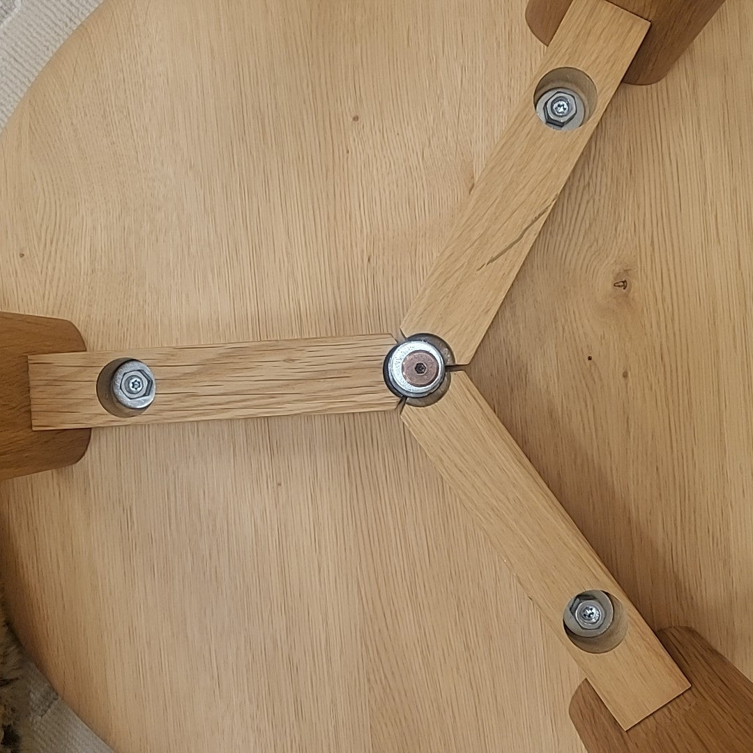 Alle Round Natural Oak Coffee Table by Hem (AS IS)