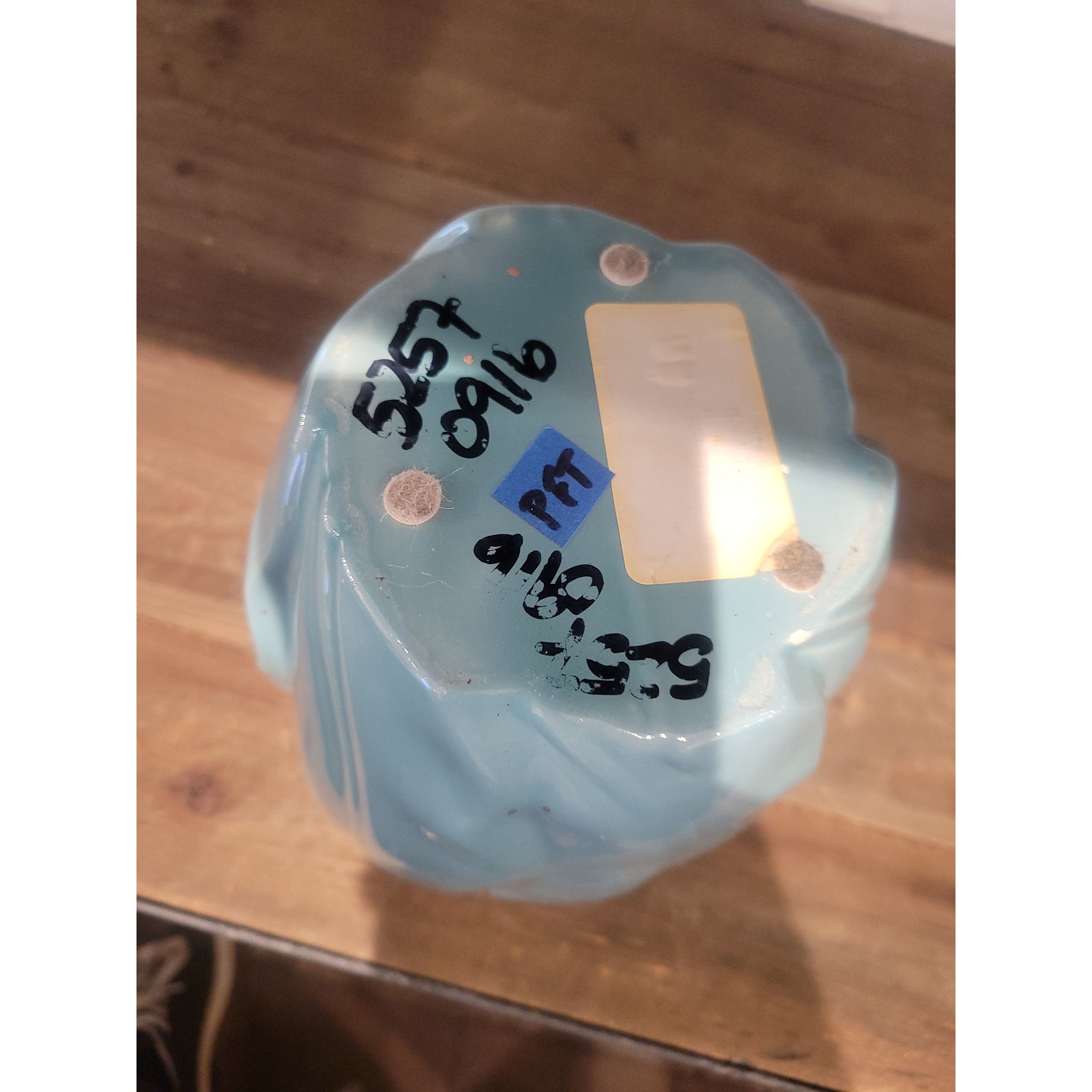 Pale Blue Lotus Shaped Ceramic Vase