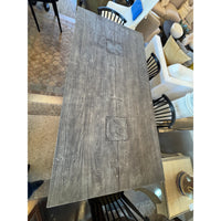 Arhaus Gray Wood Dining Table