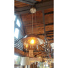 Art Nouveau Nickel & Crystal Pendant by Josef Hoffmann for WOKA Lamps Vienna