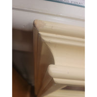 Ivory Lacquer Rectangular Wall Mirror by Stanley (AS IS)